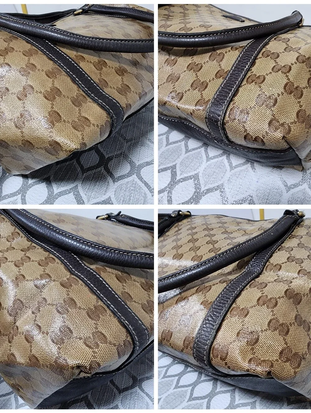 Gucci GG Canvas Jolicoeur Tote Bag Brown/Beige